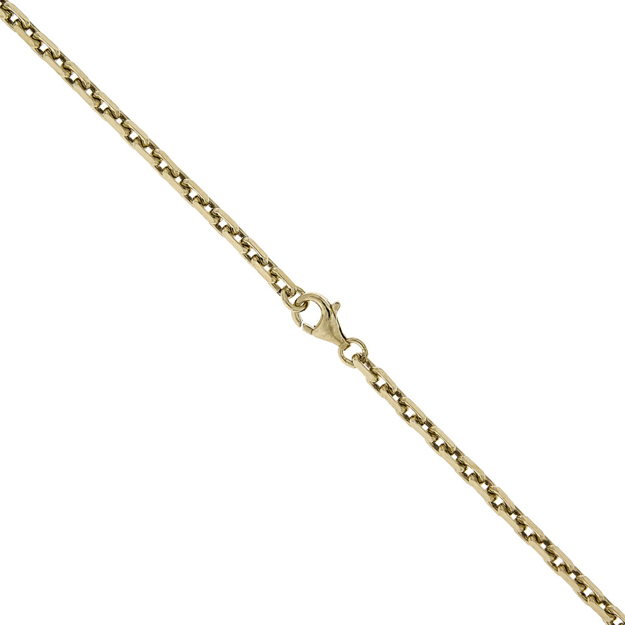 Necklace 333 yellow gold anchor chain