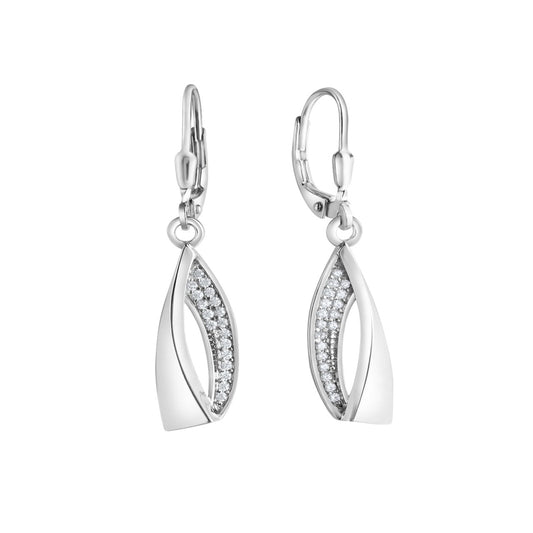 925 sterling silver rhodium plated zirconia