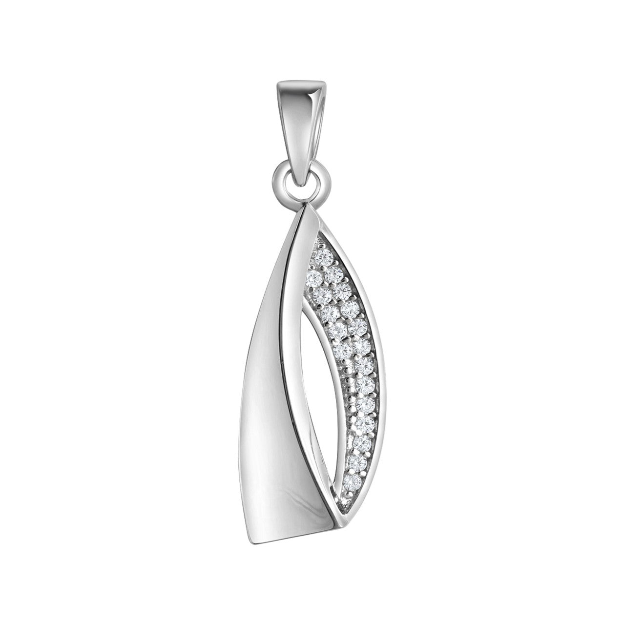 925 sterling silver rhodium plated zirconia