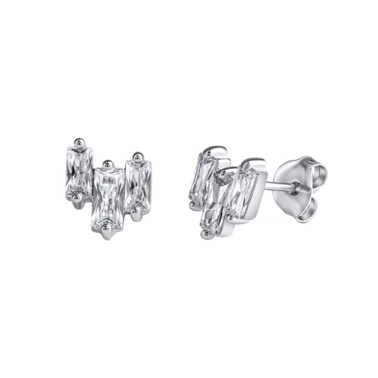 925 sterling silver rhodium plated zirconia