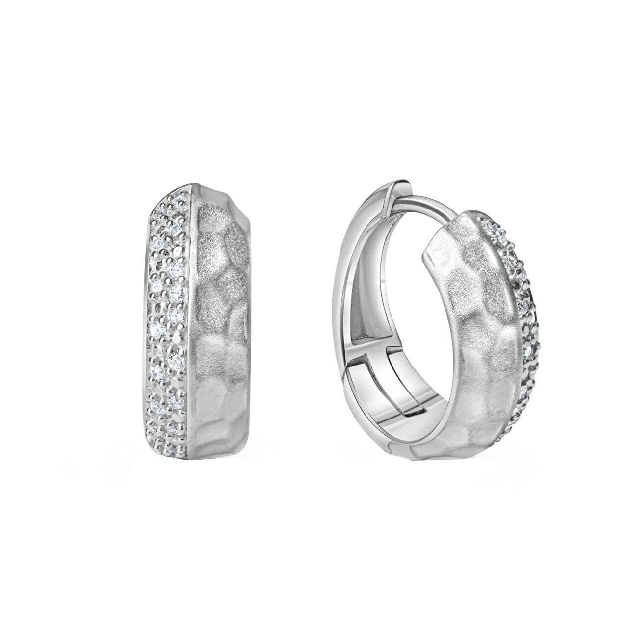 Creolen 925-Sterling Silber rhodiniert