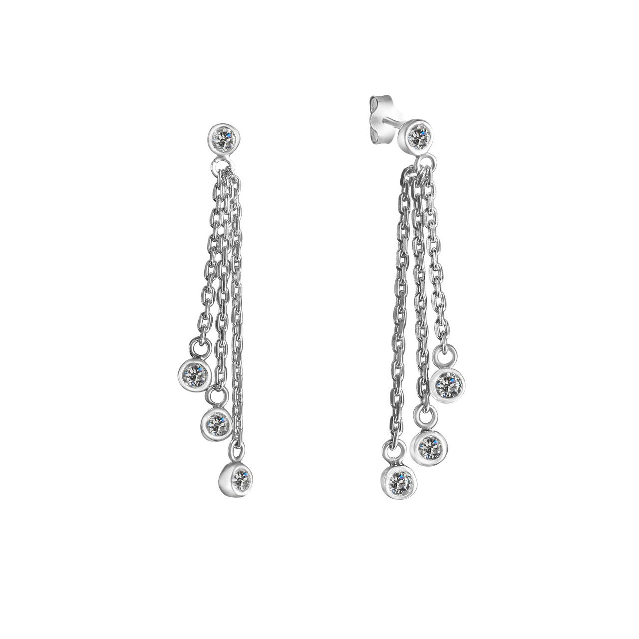 Ohrhänger 925-Sterling Silber rhodiniert