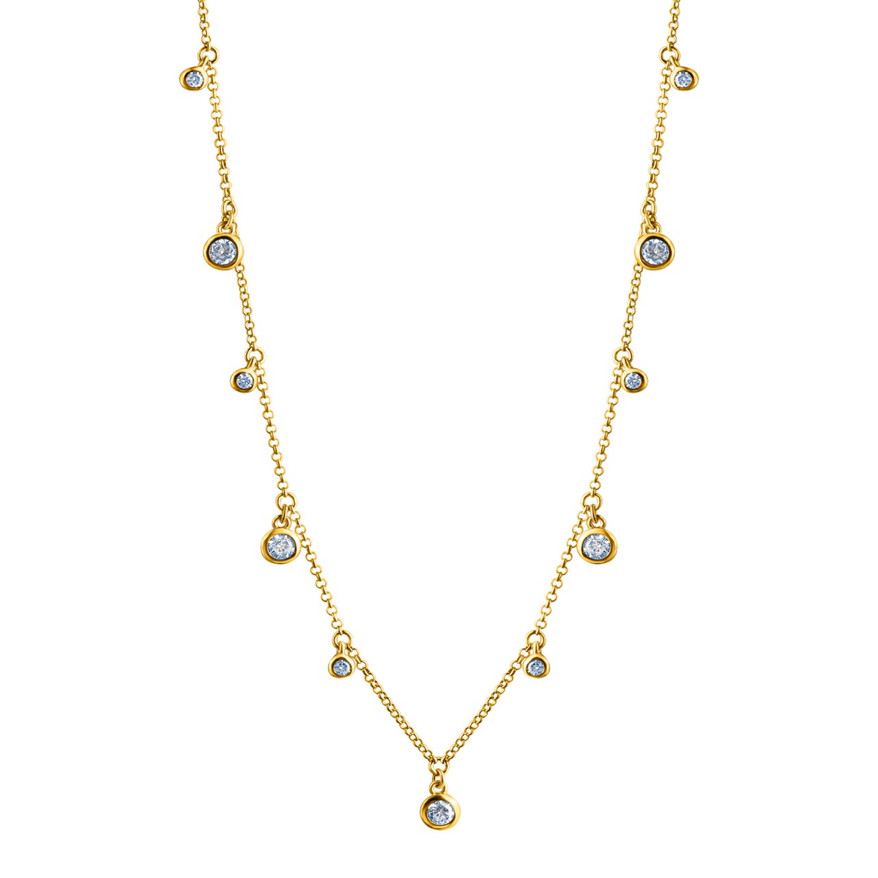 925 sterling silver gold plated zirconia