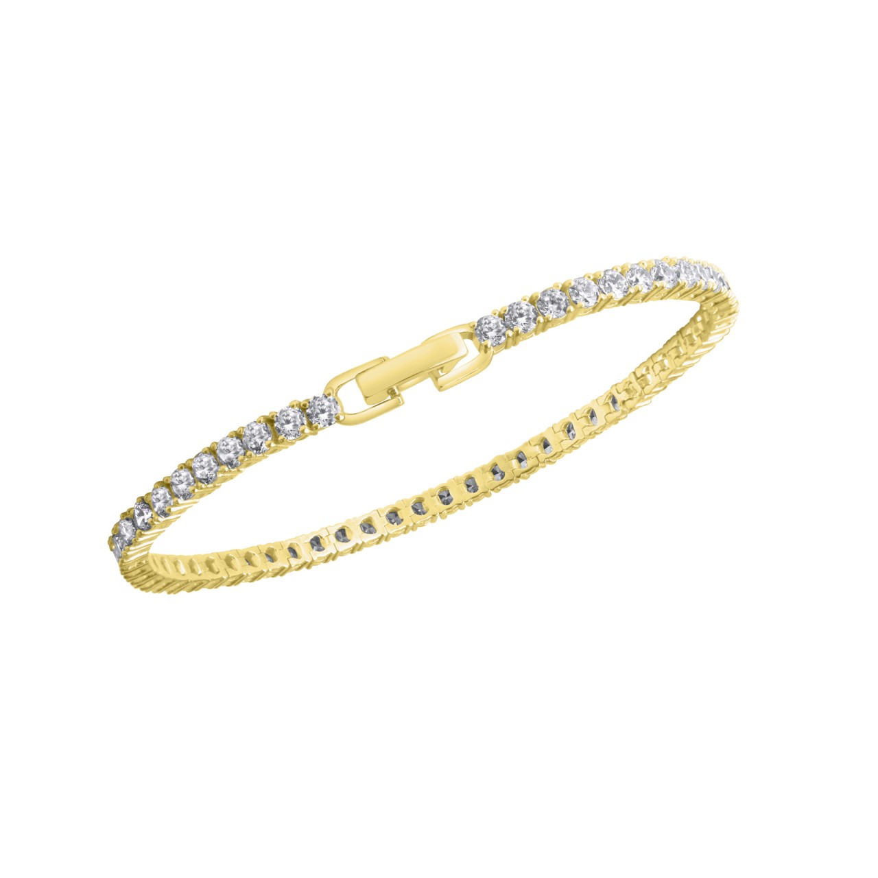 925 sterling silver gold plated zirconia
