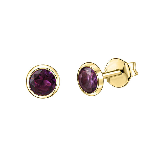 Ohrstecker 585/- Gelbgold Amethyst