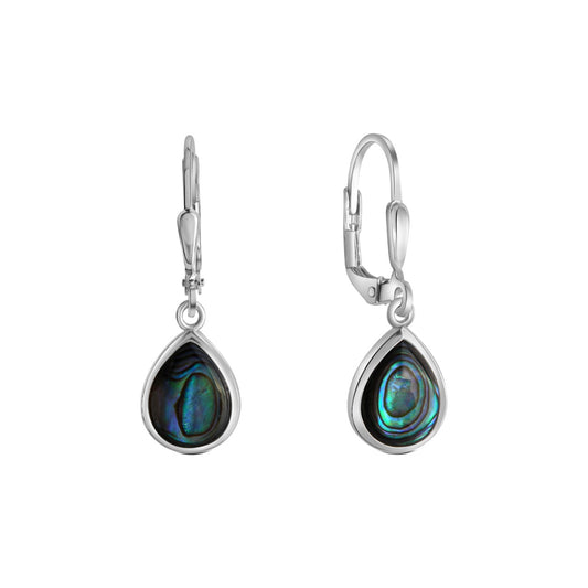 925 sterling silver rhodium plated abalone