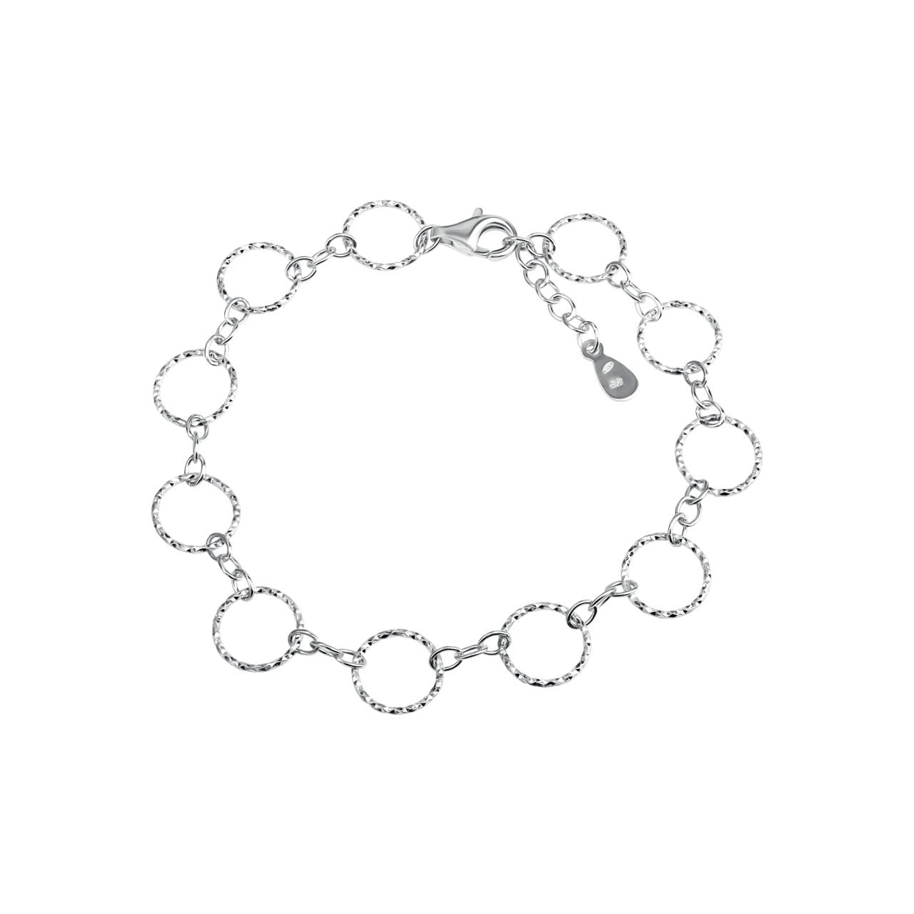 925/- Sterling silver rhodium plated diamond