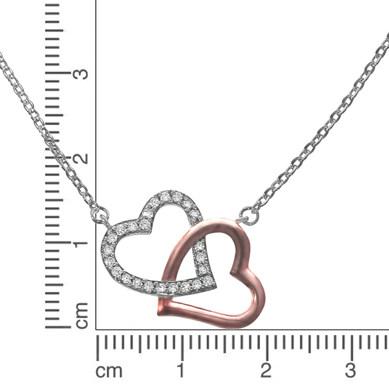 925 silver heart zirconia