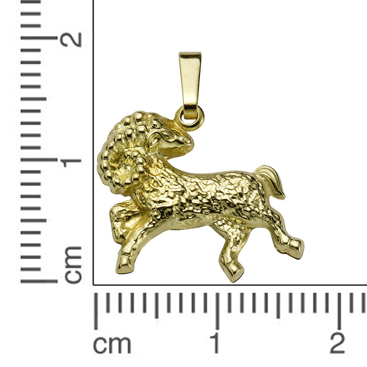 Anhänger Sternzeichen Widder 333/- Gold 2,0cm