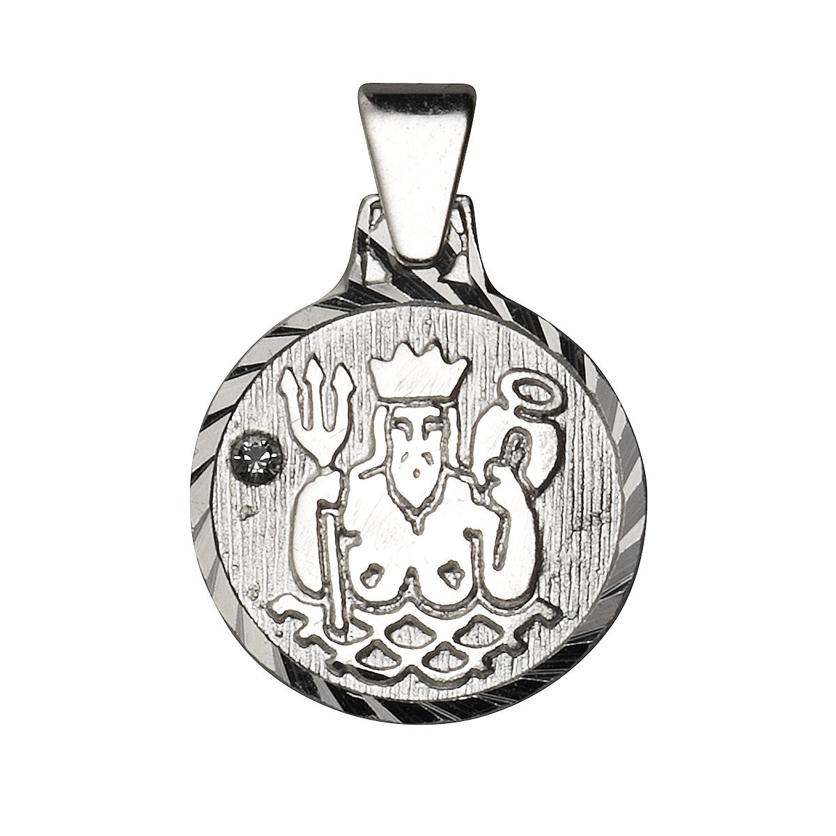 Anhänger 925/- Sterling Silber rhod. Wassermann