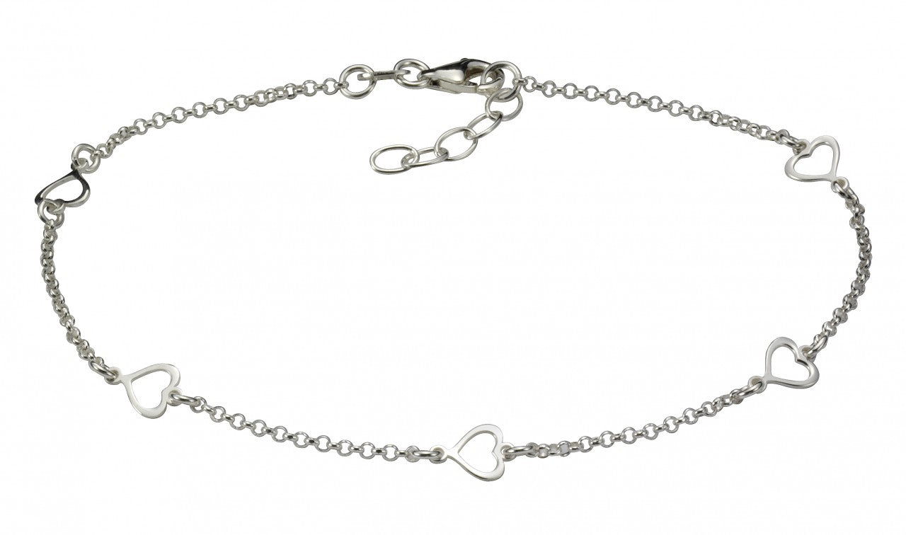 Fusskette 925/- Sterling Silber 24+2cm
