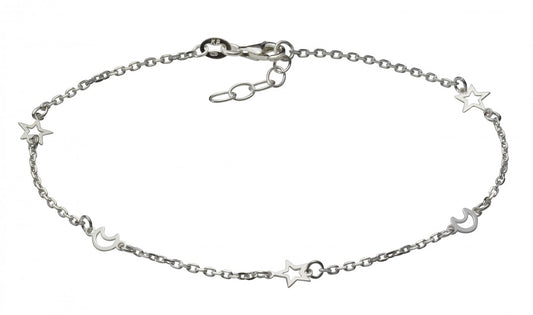 925 sterling silver motif stars moon