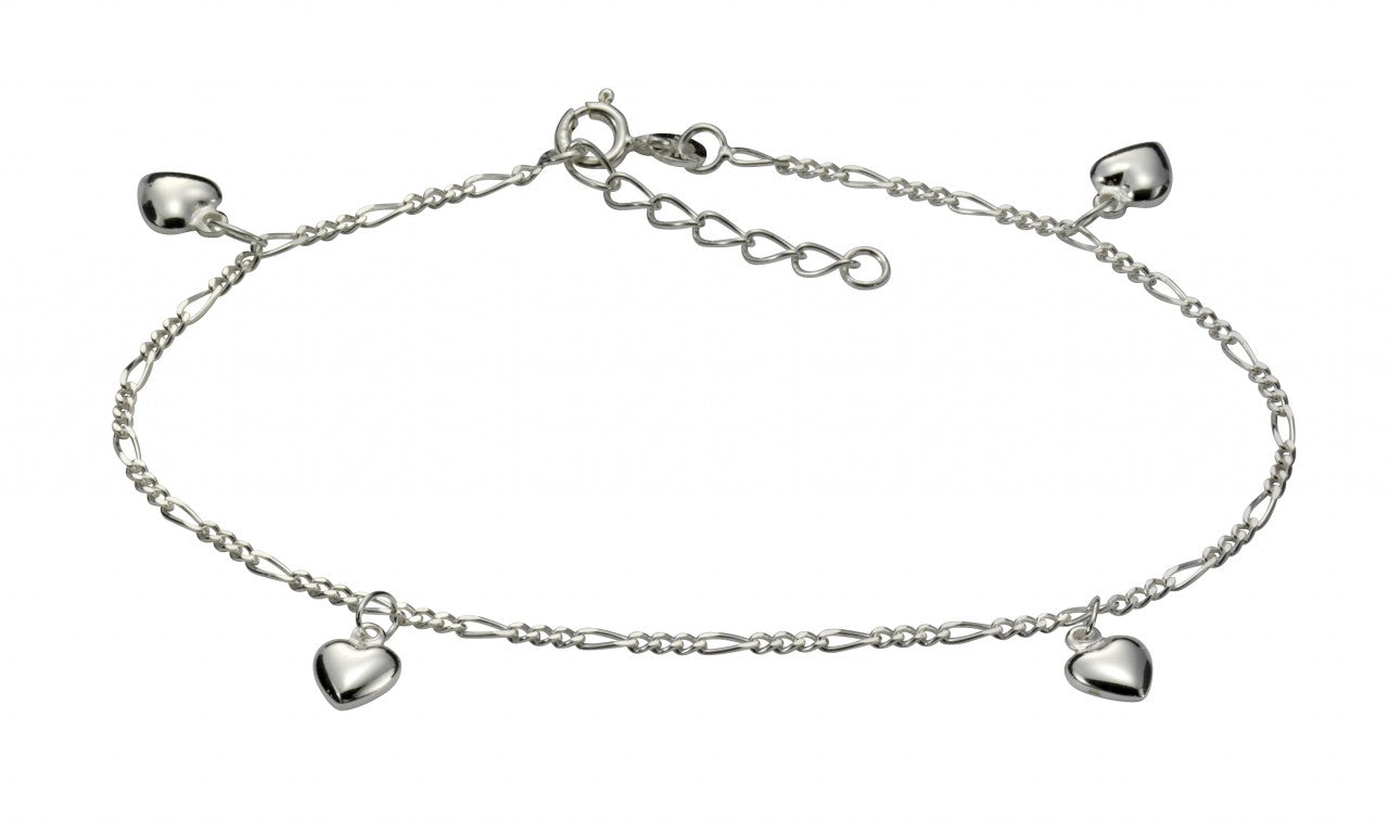 925 silver with heart motif