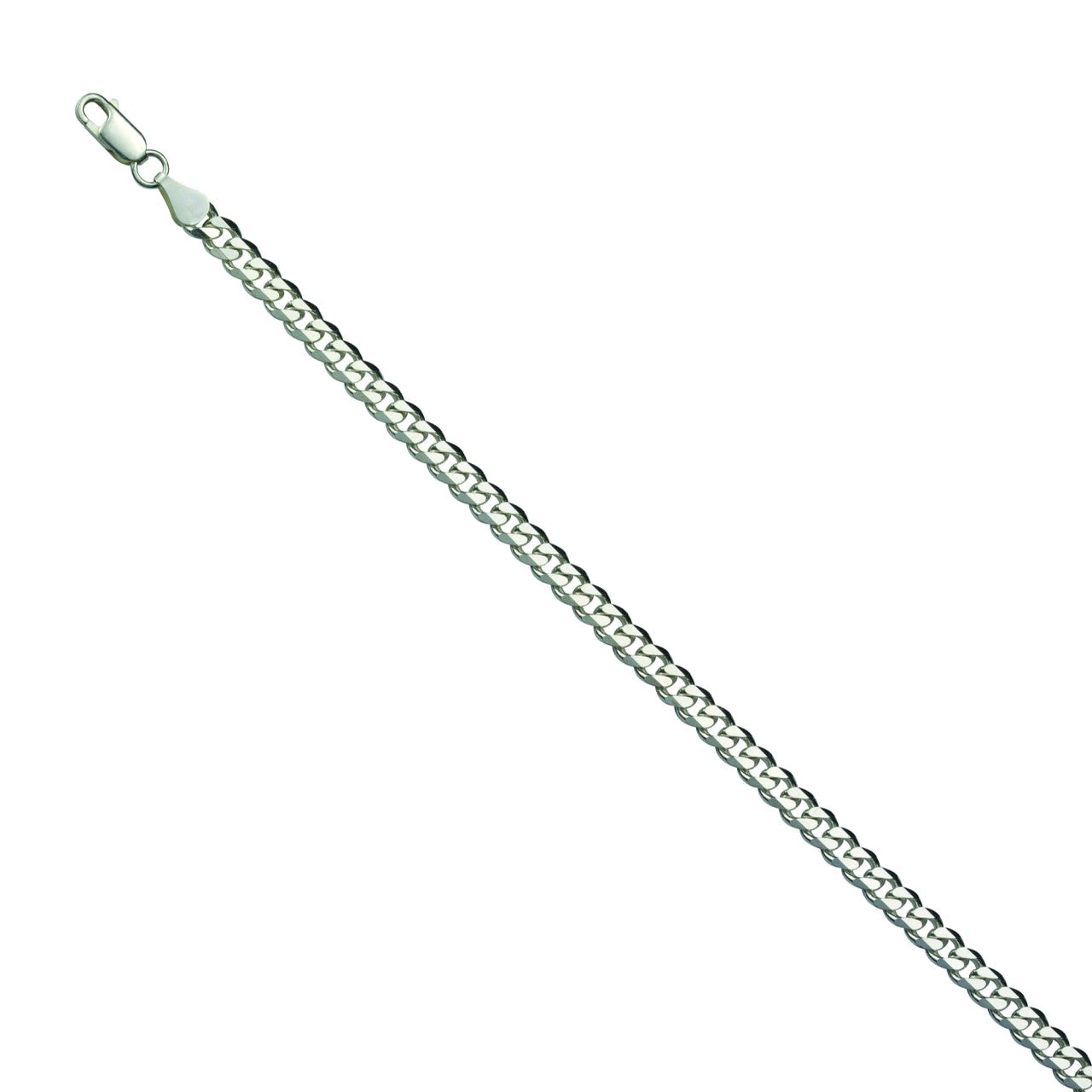 Panzerarmband 925/- Sterling Silber rhod.