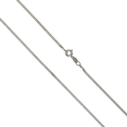 925 silver curb chain diamond-coated