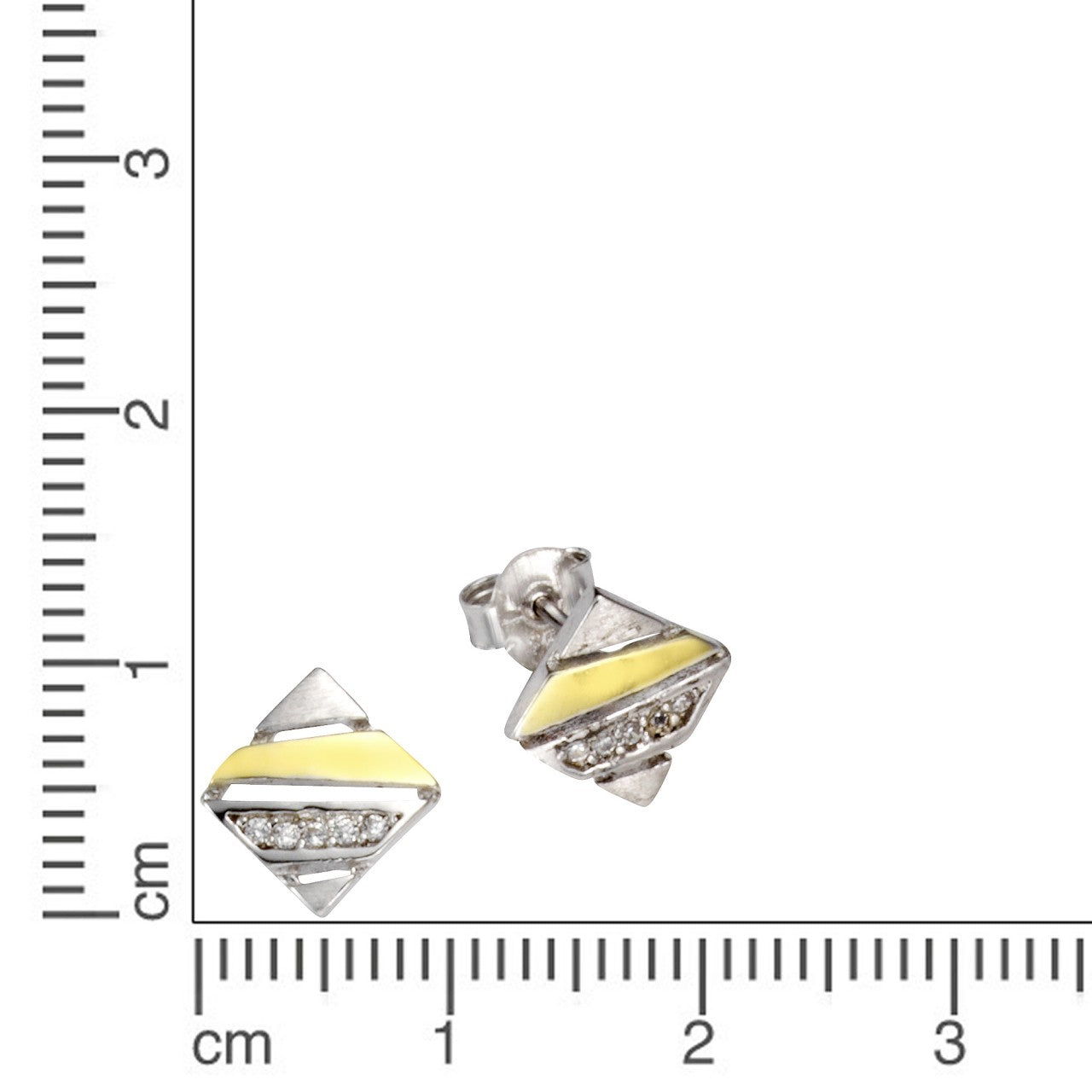 925 silver two-tone zirconia