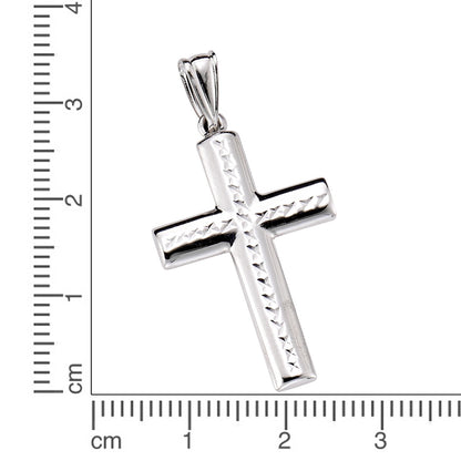 Anhänger 925 Silber rhodiniert Kreuz