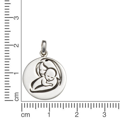 925 silver oxidized mother/child