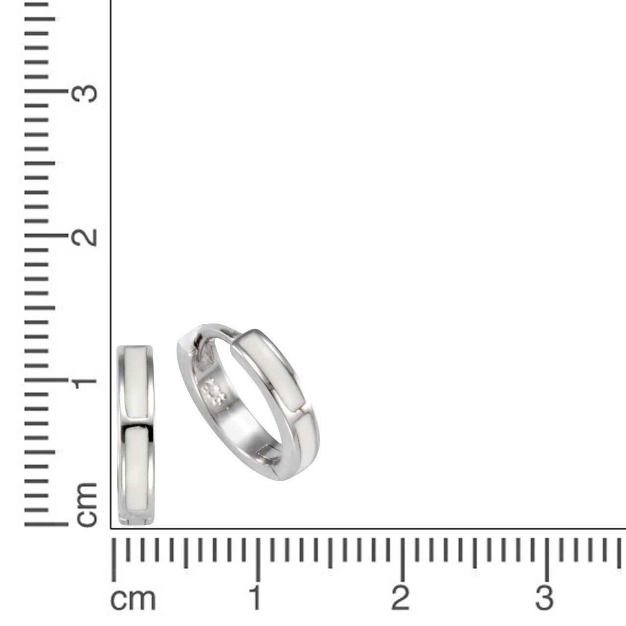 Creolen 925/- Sterling Silber Lack