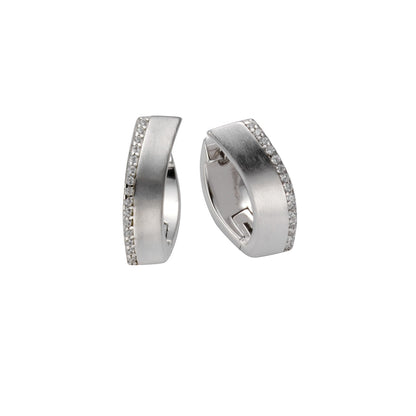 925 silver rhodium plated with zirconia
