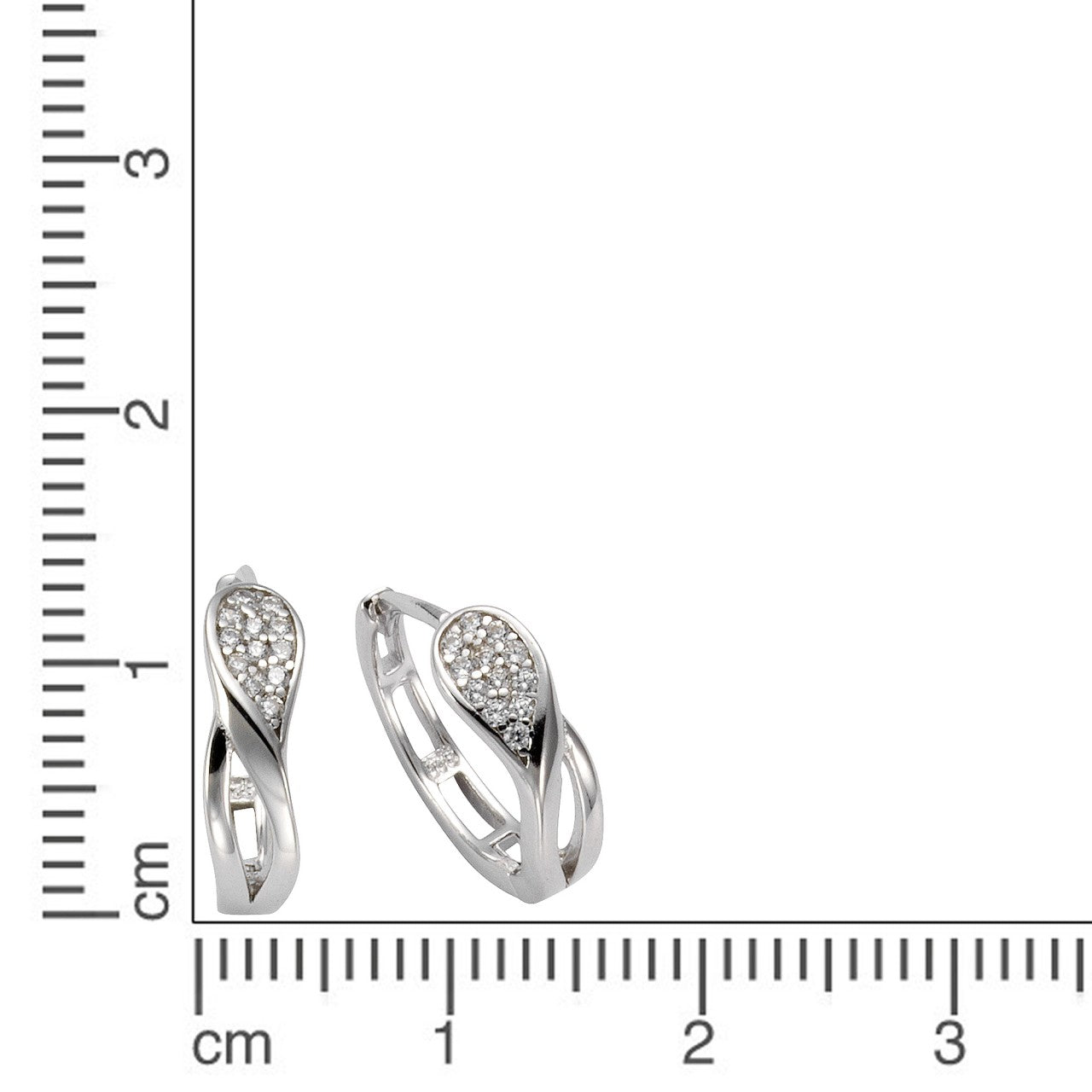 Creolen 925/- Sterling Silber rhodiniert