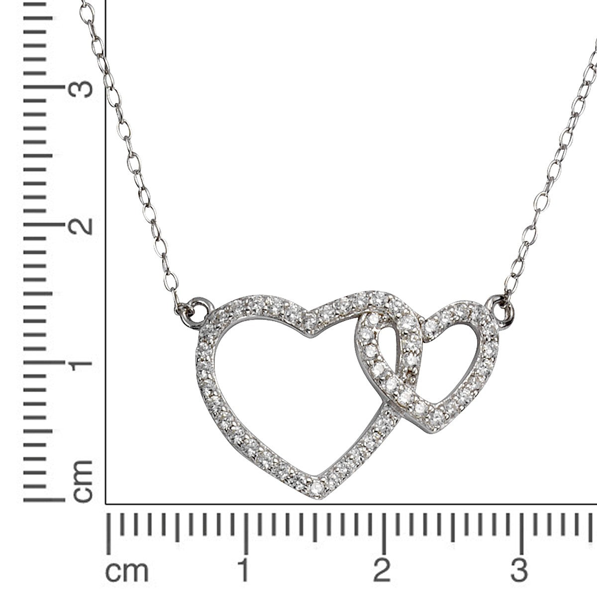 925 silver rhodium plated heart