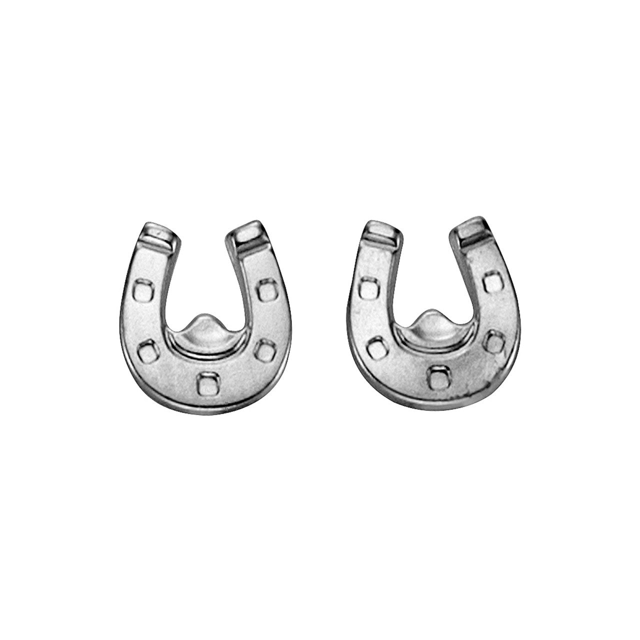 Ohrringe 925/- Sterling Silber rhodiniert 0,6cm Hufeisen