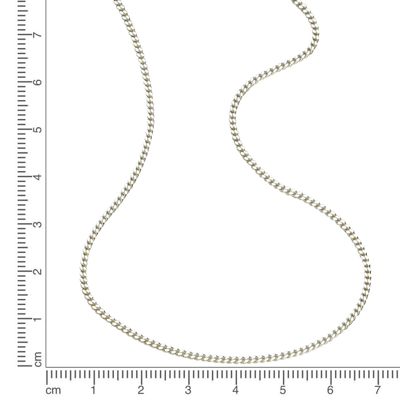 925 silver rhodium plated 45cm long