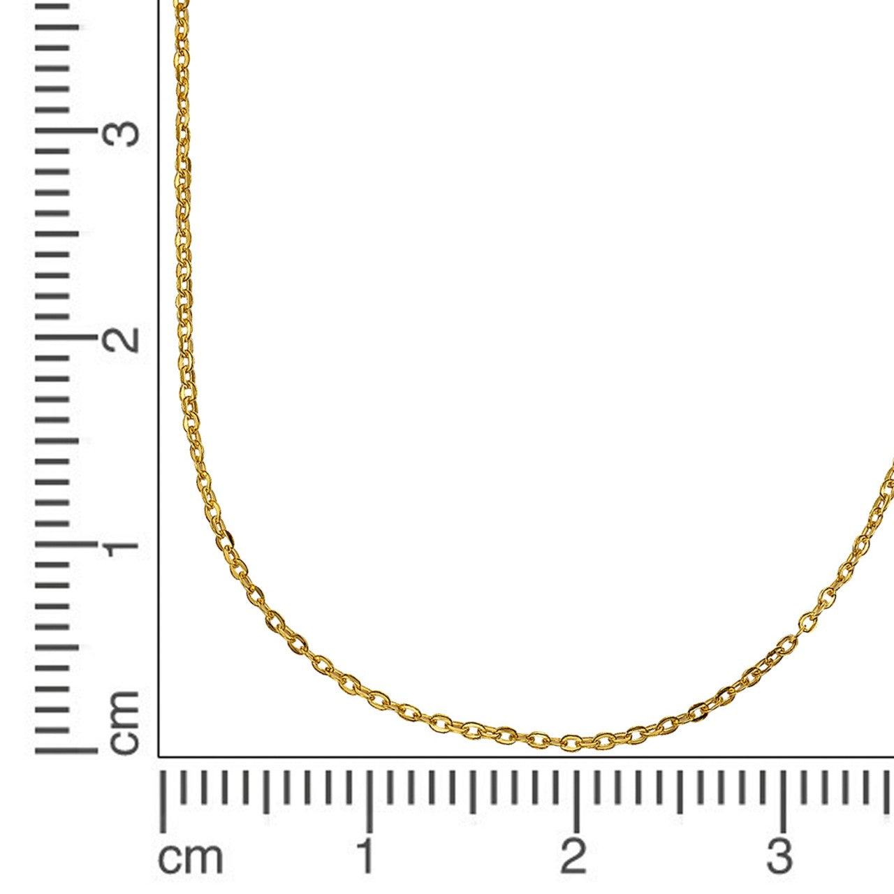 Necklace 585 gold anchor chain 42cm