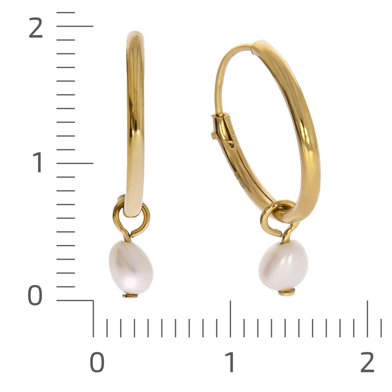 925 silver gold plated pearl white