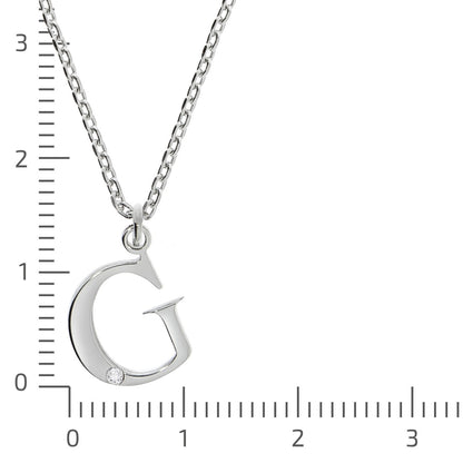 925/- Sterling Silver Diamond 0.008ct. Letter G
