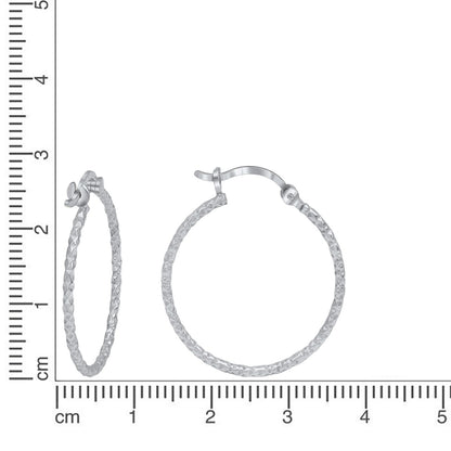 925 silver rhodium-plated and diamond-plated