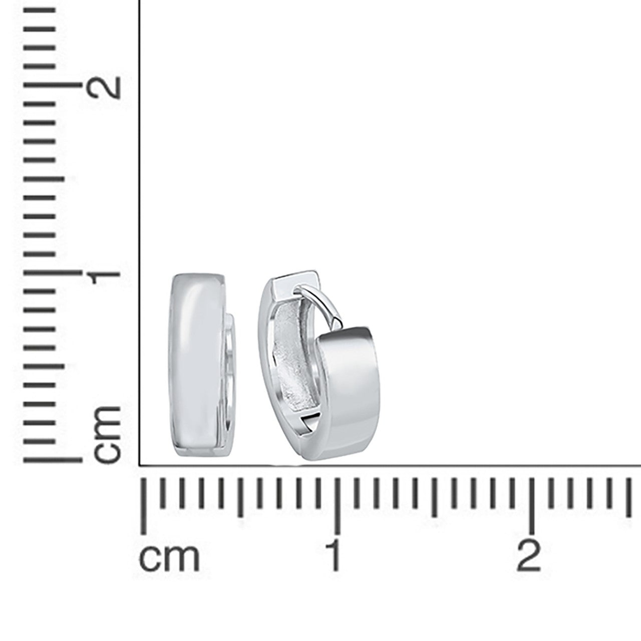 Creolen 925 Silber rhodiniert