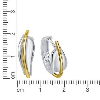 925 silver rhodium-plated and partially gold-plated