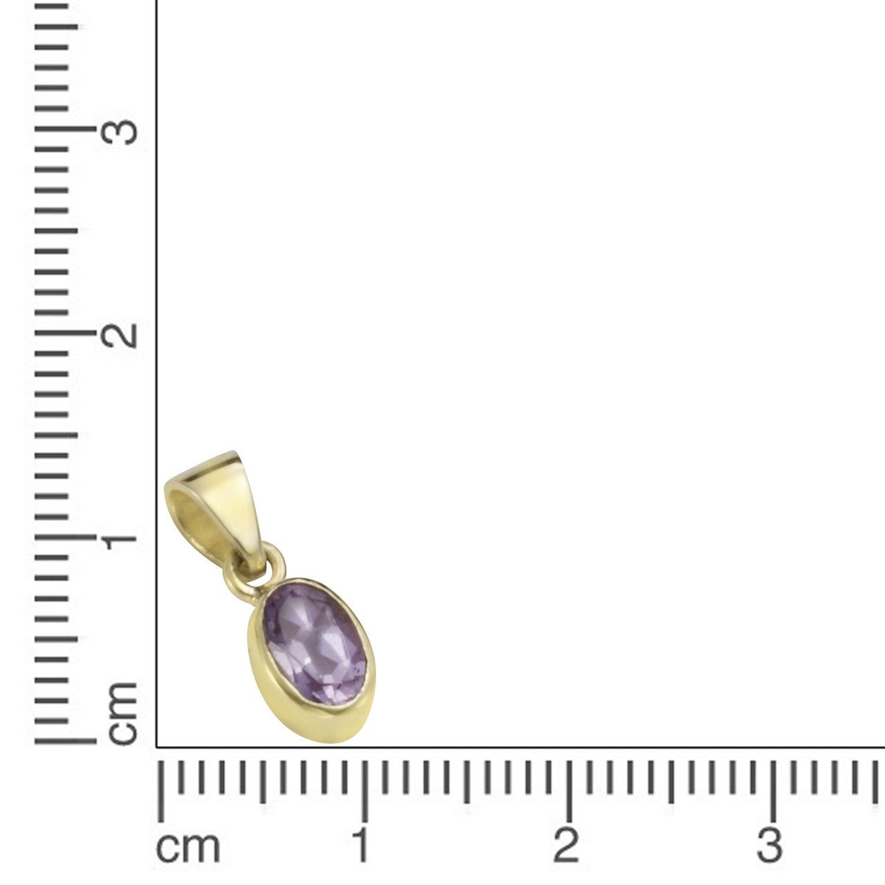 Anhänger 333/- Gelbgold mit Amethyst - LUMINOSO JEWELRY