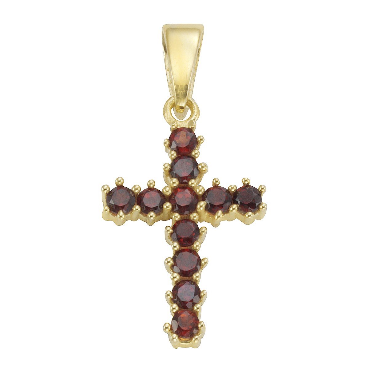 Anhänger 333/- Gelbgold mit Granat - LUMINOSO JEWELRY