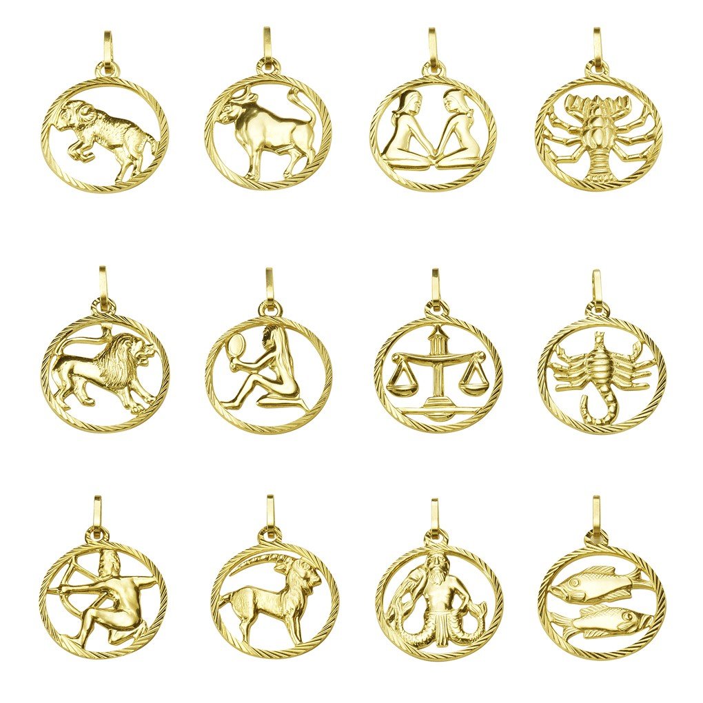 Anhänger 333/- Gelbgold Sternzeichen Löwe - LUMINOSO JEWELRY