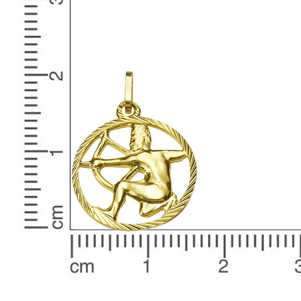 Anhänger 333/- Gelbgold Sternzeichen Schütze - LUMINOSO JEWELRY