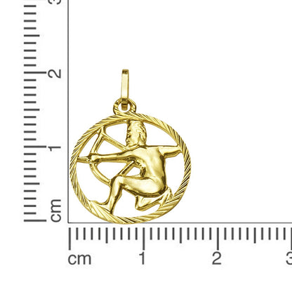 Anhänger 333/- Gelbgold Sternzeichen Schütze - LUMINOSO JEWELRY