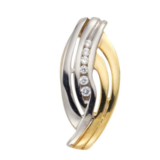 Anhänger 333/- Gold 1,9cm Zirkonia - LUMINOSO JEWELRY